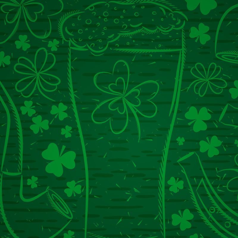 St Patricks Day graphic pattern