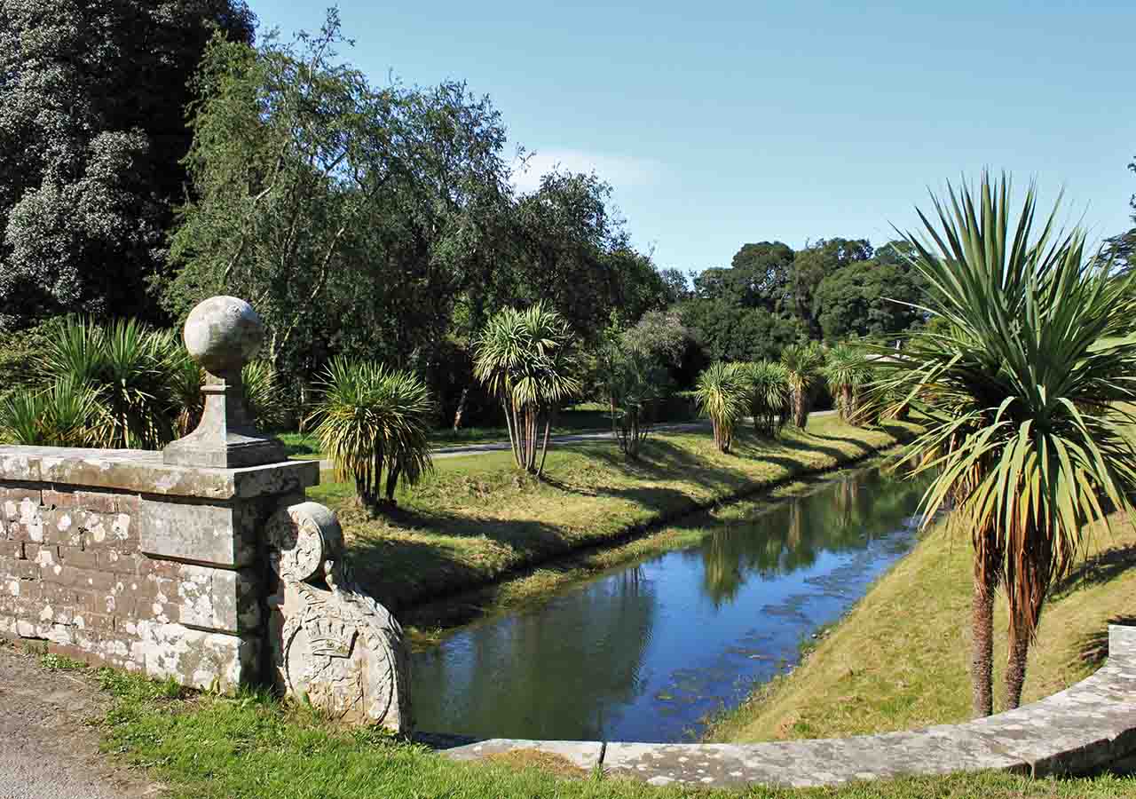 Castle Kennedy's water feature.