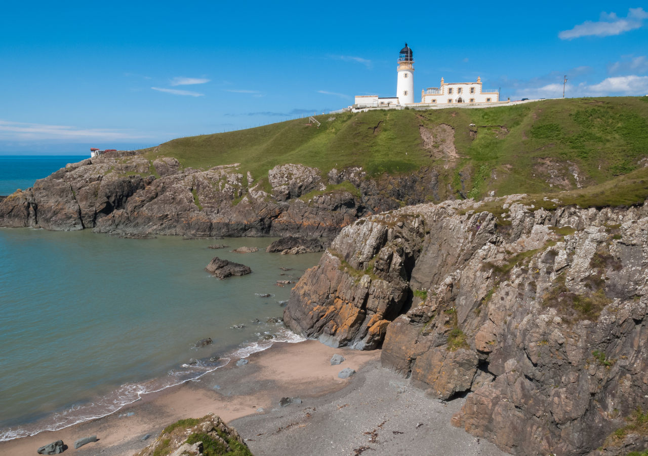 Killantringan Lighthouse on the Southern Upland Way